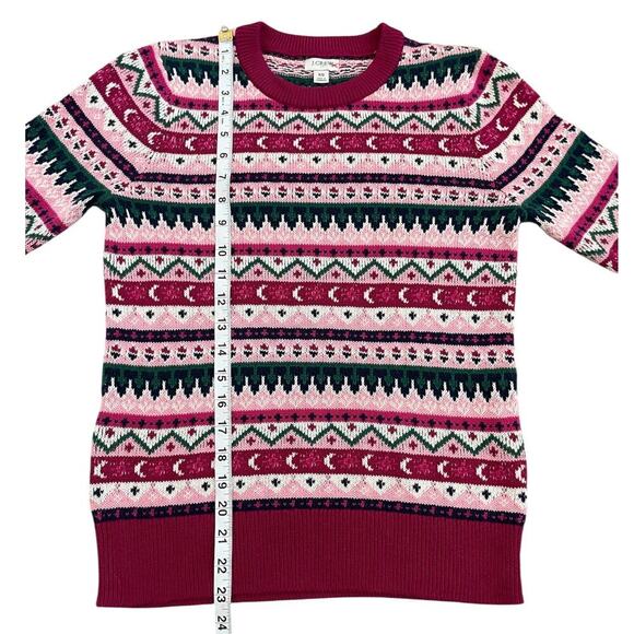 J.Crew Fair Isle Crewneck Sweater Long Sleeve XS - Picture 12 of 13
